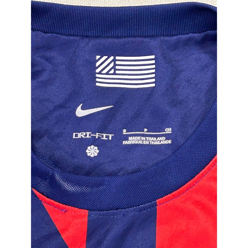 Nike Men's Small USA Soccer USMNT Pre-Match Training Jersey Red Navy Blue - Picture 4 of 7